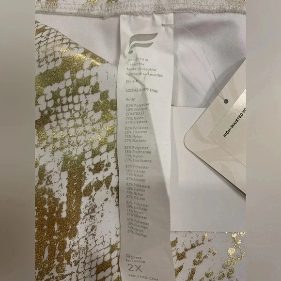 Fabletics High-Waisted Foil Legging Size 2 X - Picture 9 of 11